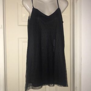 Black Spaghetti Strap Blouse / Bikini Coverup